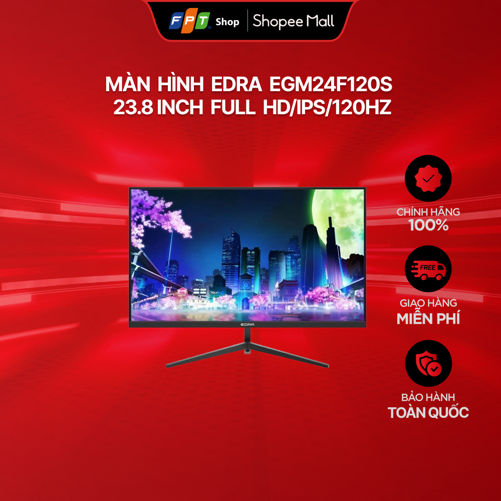 [Chỉ GH tận nơi]  Màn hình Edra EGM24F120S 23.8 inch Full HD/IPS/120Hz
