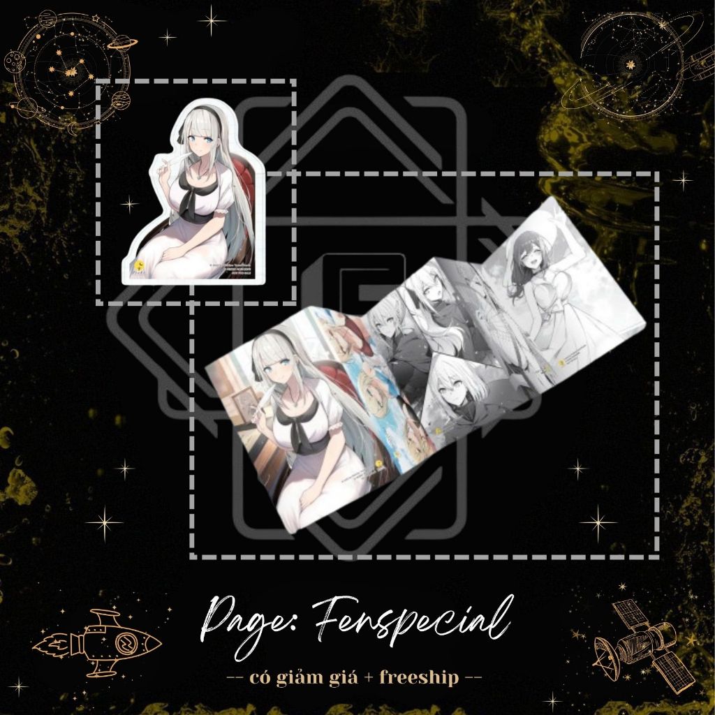 [Only Phụ Kiện Đặc Biệt] Postcard + Standee - Thế Giới Otome Game Thật Khắc Nghiệt Với Nhân Vật Quần
