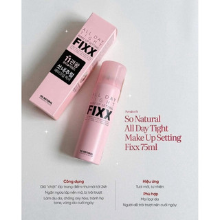Xịt khoá nền makeup setting fixx So Natural 75ml/120ml