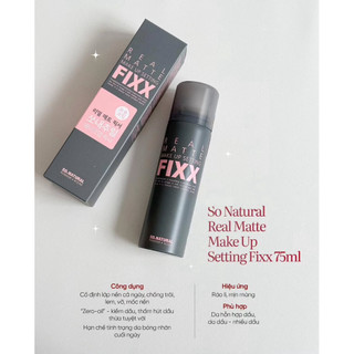 Xịt khoá nền makeup setting fixx So Natural 75ml/120ml