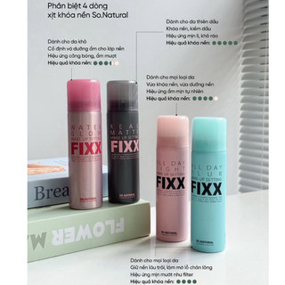 Xịt khoá nền makeup setting fixx So Natural 75ml/120ml