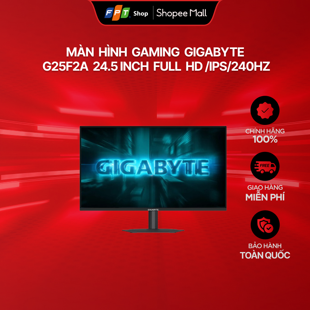 Màn hình Gaming Gigabyte G25F2A 24.5 inch Full HD/IPS/240Hz