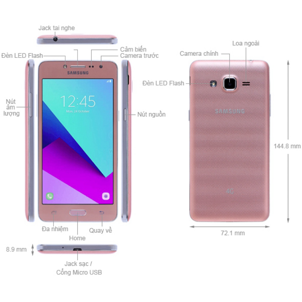 ĐIỆN THOẠI THÔNG MINH 4G LTE GIÁ RẺ SAMSUNG GALAXY J2 PRIME (G532)