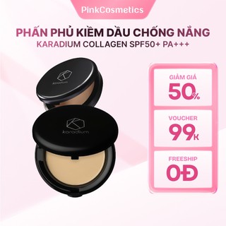 Phấn phủ nén kiềm dầu che phủ tốt chống nắng Karadium Collagen Smart Sun Pact SPF50+ PA+++