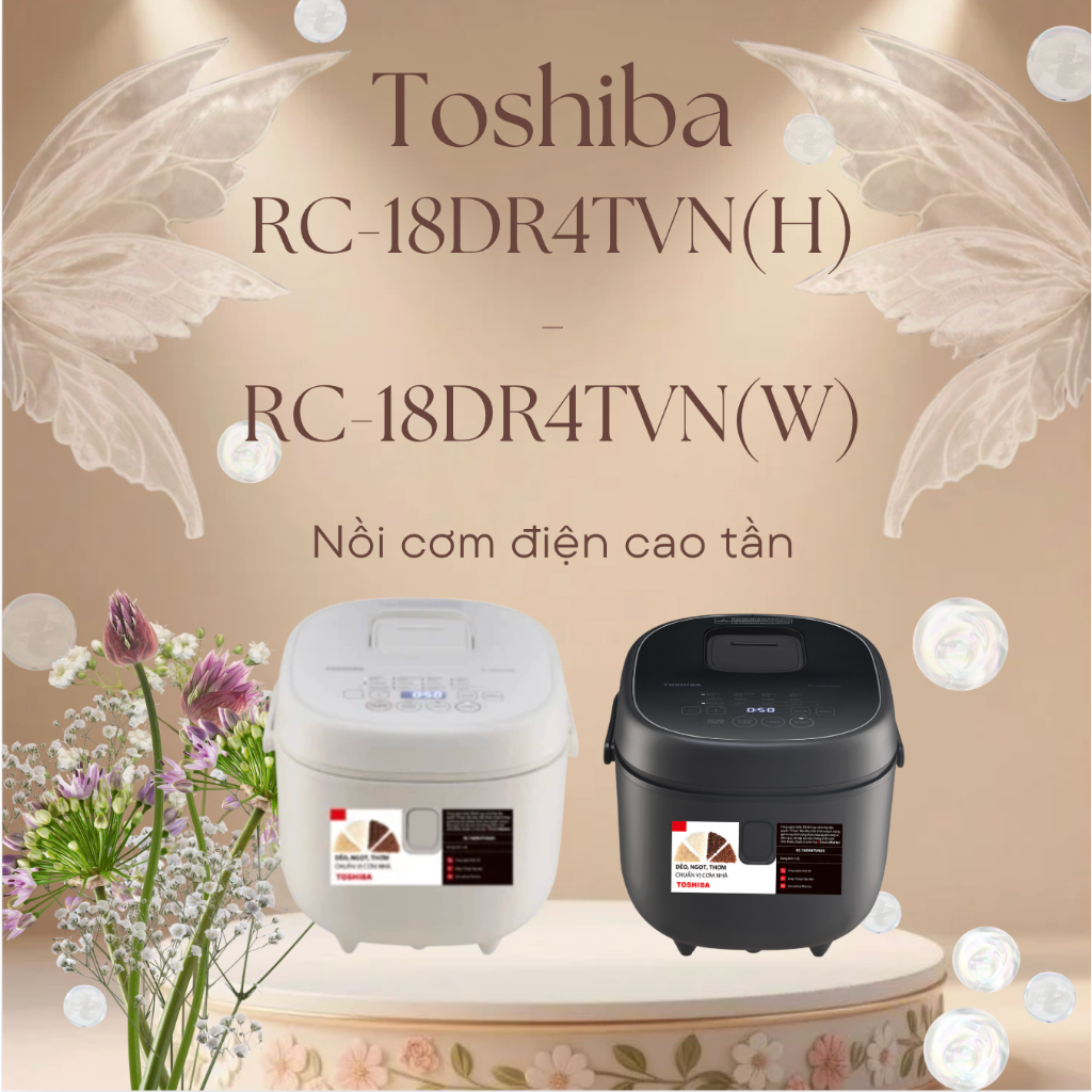 Nồi cơm điện tử Toshiba 1.8 lít RC-18DR4TVN(H)/RC-18DR4TVN(W)