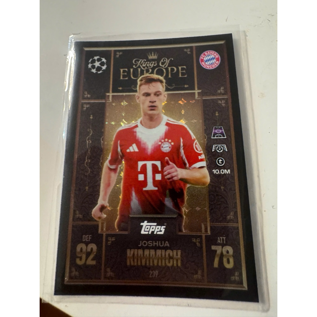 Thẻ bóng đá #N261 Joshua Kimmich Bayern Munich King Of Europe Topps Match Attax 2025/26