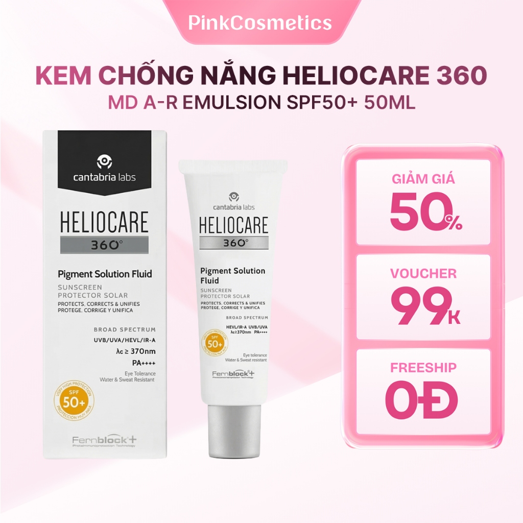 Kem chống nắng Heliocare 360 MD A-R Emulsion SPF50+ 50ml