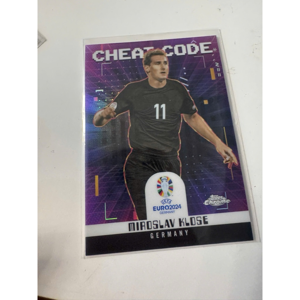 Thẻ bóng đá #N307 Miroslav Klose Germany Cheat Code Topps Chrome UEFA EURO 2024