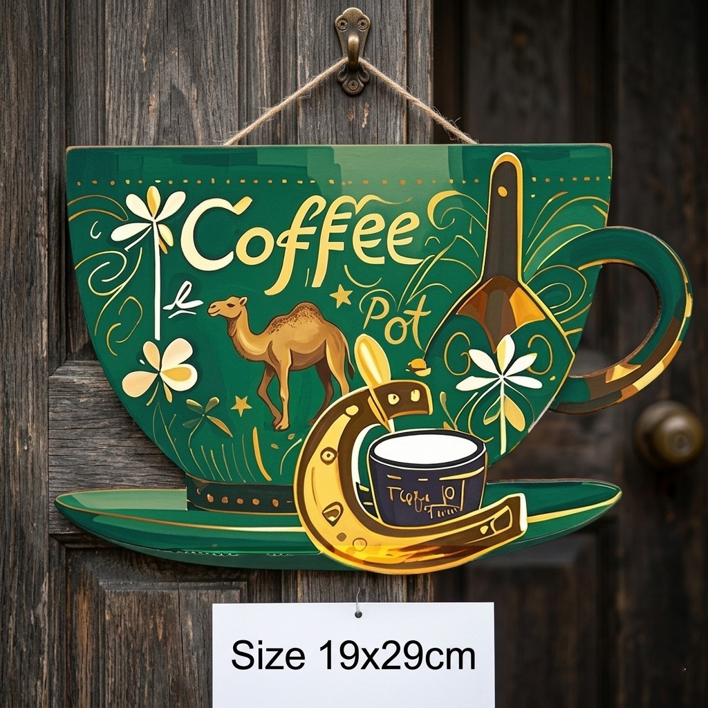 Bảng gỗ treo quán cafe VINTAGE có kèm dây treo, bảng gỗ WELCOME treo cửa hàng, quán cafe