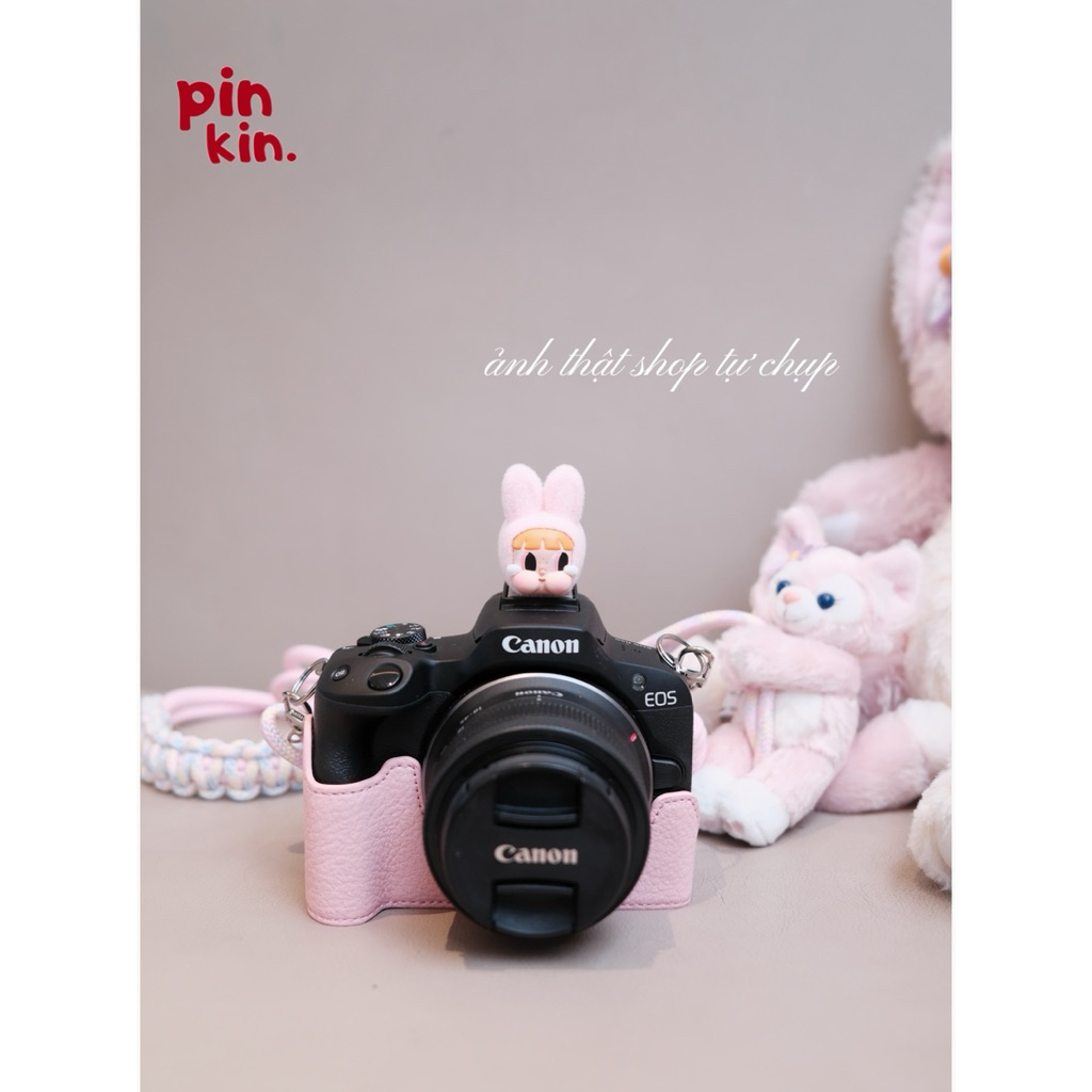 Case Ốp da PU Bảo Vệ Vỏ Cho Máy Ảnh Canon EOS R50/R100