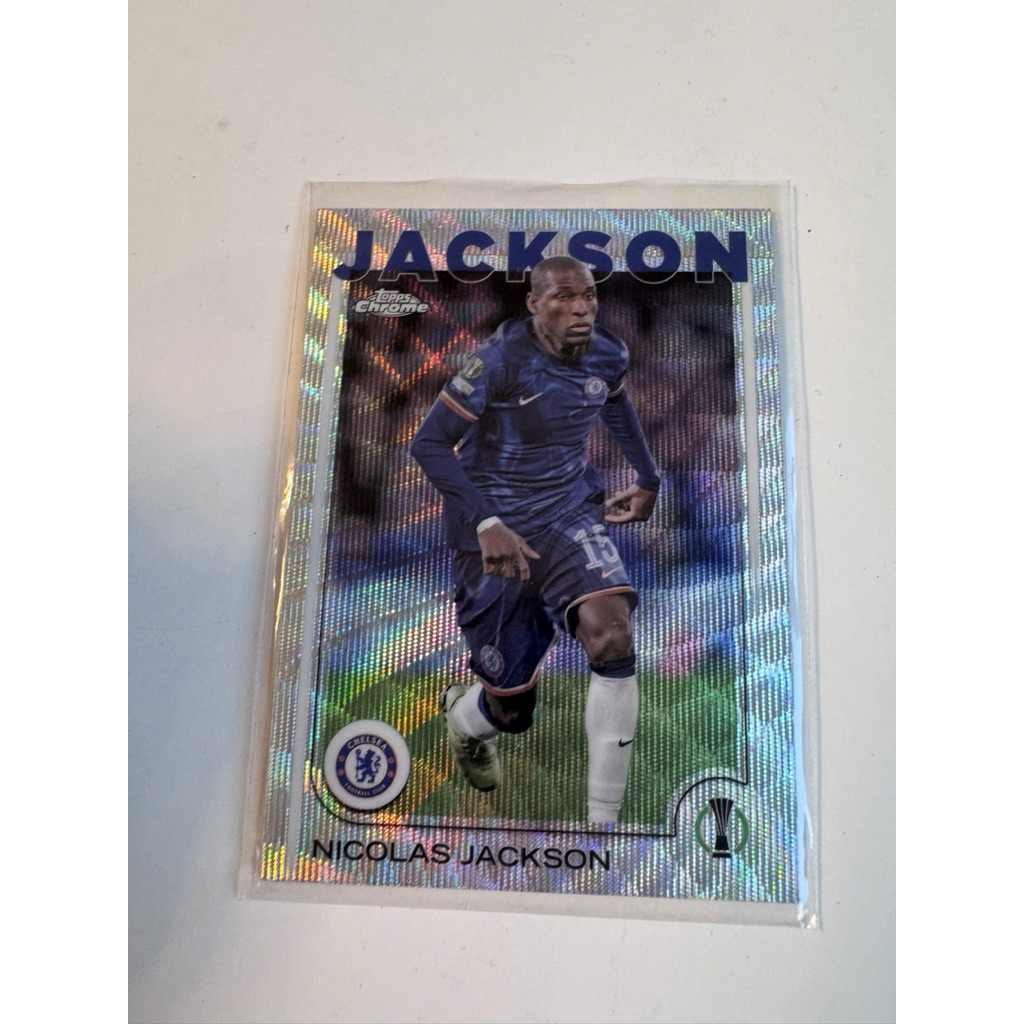 Thẻ bóng đá #N333 Nicolas Jackson Chelsea Topps Chrome UCC 2024/25