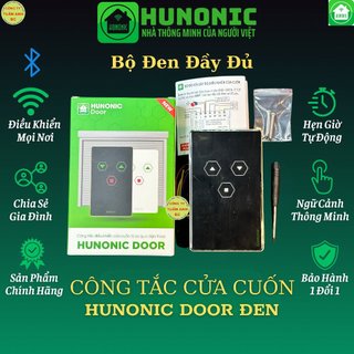 Công Tắc Cửa Cuốn Điều Khiển Bằng Điện Thoại Hunonic Door S – WiFi + Bluetooth, Lắp Nhanh, Dễ Dùng