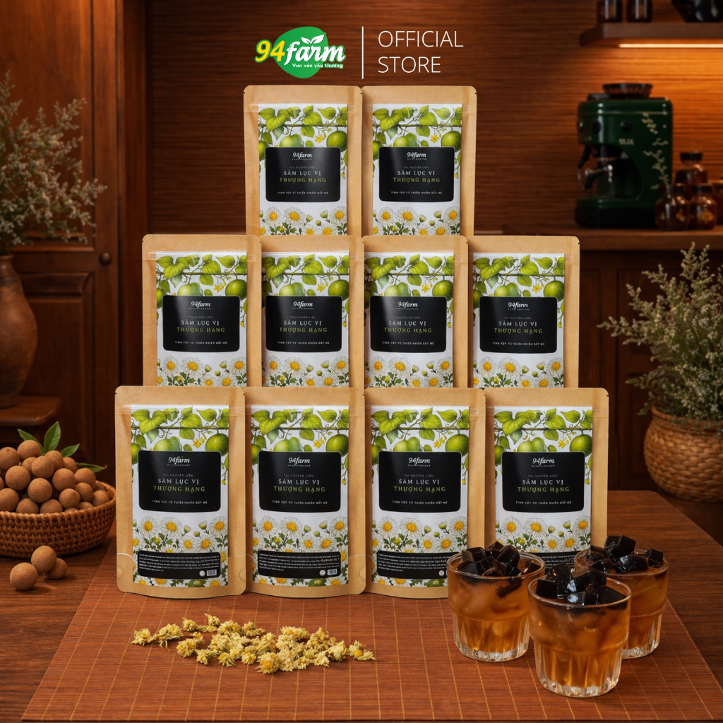 [Combo 10 set] Sâm lục vị 94farm nấu 10-12 lít sâm (20-24 chai)