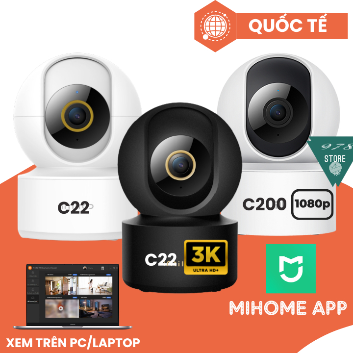 Camera IP Xiao Mijia 360 độ 2K - Camera giám sát Xiao Imilab C22 3K