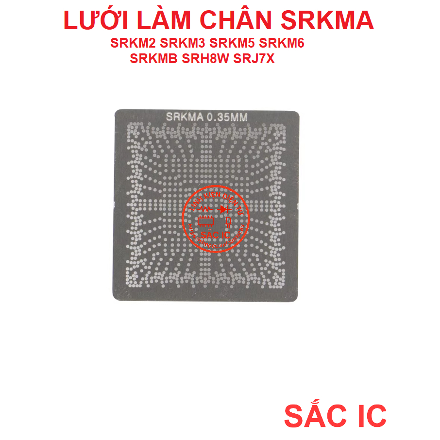 [LUOI][23] Lưới làm chân H570 HM570 B560 Z590 SRKMA SRKM2 SRKM3 SRKM4 SRKM5 SRKM6 - Chì bi 0.35mm
