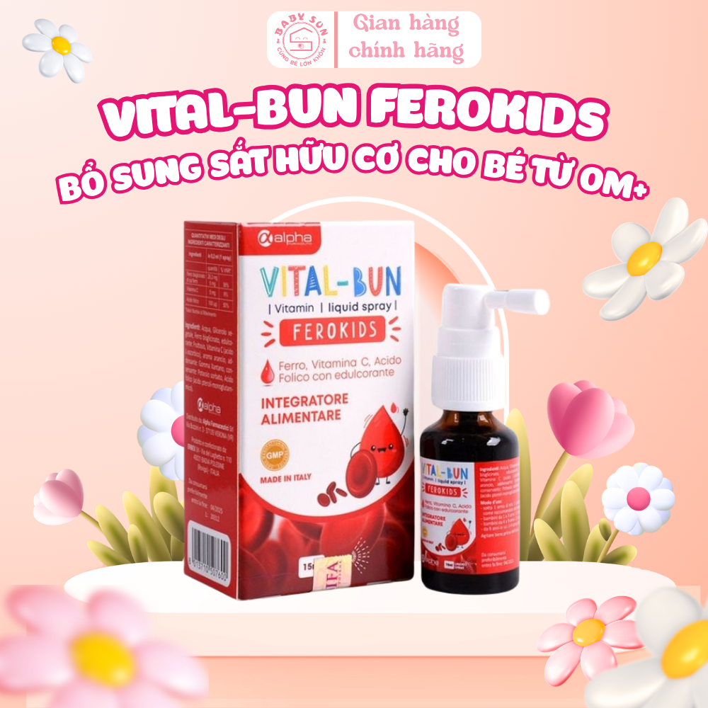 Sắt Hữu Cơ Vital-Bun Ferokids
