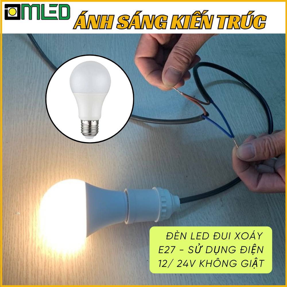 Bóng Led 12V, Bóng Led 24V, Bóng Led E27, DC 12V 24V, Bóng Đèn Vàng Cho Đèn Đá, Bóng Buld 12V 24V