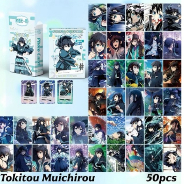 THÀNH GƯƠNG DIỆT QUỶ — MUICHIRO KIMETSU NO YAIBA muichiro Hà Trụ card anime manga 50 tấm