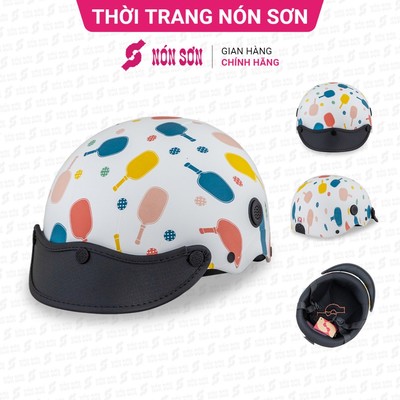 ƯU ĐÃI - Mũ bảo hiểm lỗ thông gió phiên bản mới NÓN SƠN chính hãng SMP-TR121