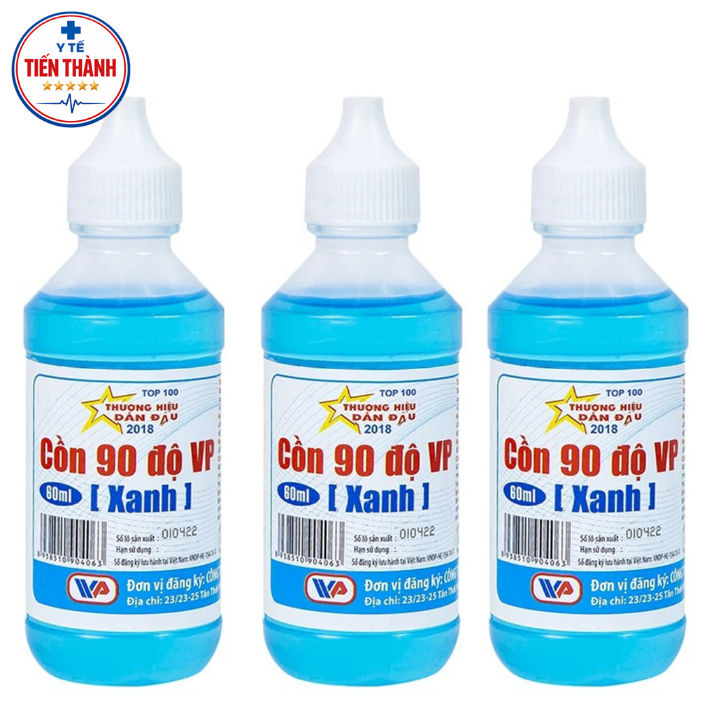 Cồn xanh 90 độ Vĩnh Phúc chai 60ml