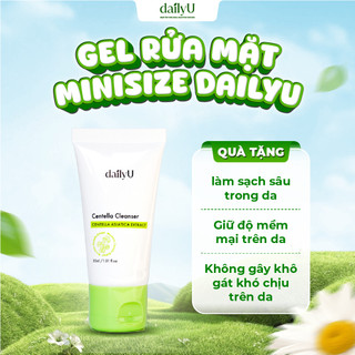 [MINI SIZE] Gel Rửa Mặt dailyU Centella Cleanser Làm Sạch Sâu Phù Hợp Mọi Loại Da 30ml - Mỹ Phẩm Thuần Chay