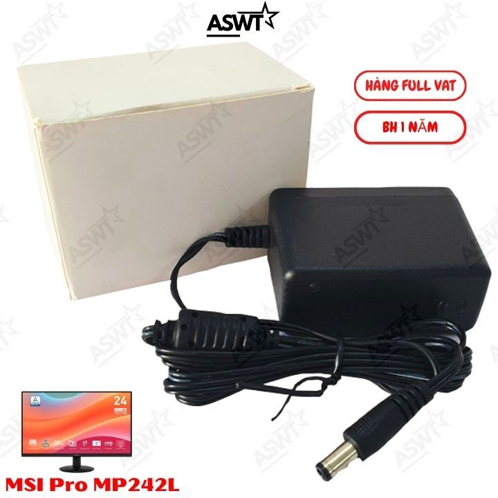 Cục nguồn Màn hình MSI Pro MP242L 24 inch 12v 2a - bảo hành 12 tháng- FULL VÁT