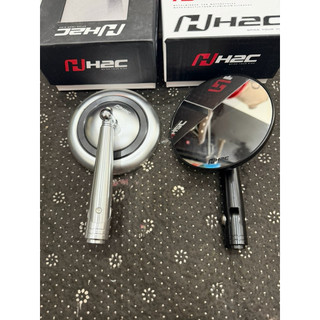 Kiếng Hậu H2C E2 Tròn 2line ( Full Nhôm CNC ) ( Mặt Kiếng To Trắng ) ( Đạt tiêu chuẩn )
