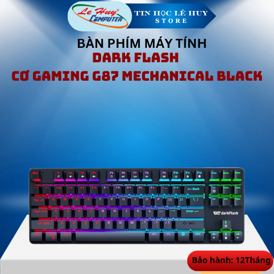 Bàn Phím Cơ Gaming Dark Flash G87 MECHANICAL Đen - Hàng Chính Hãng