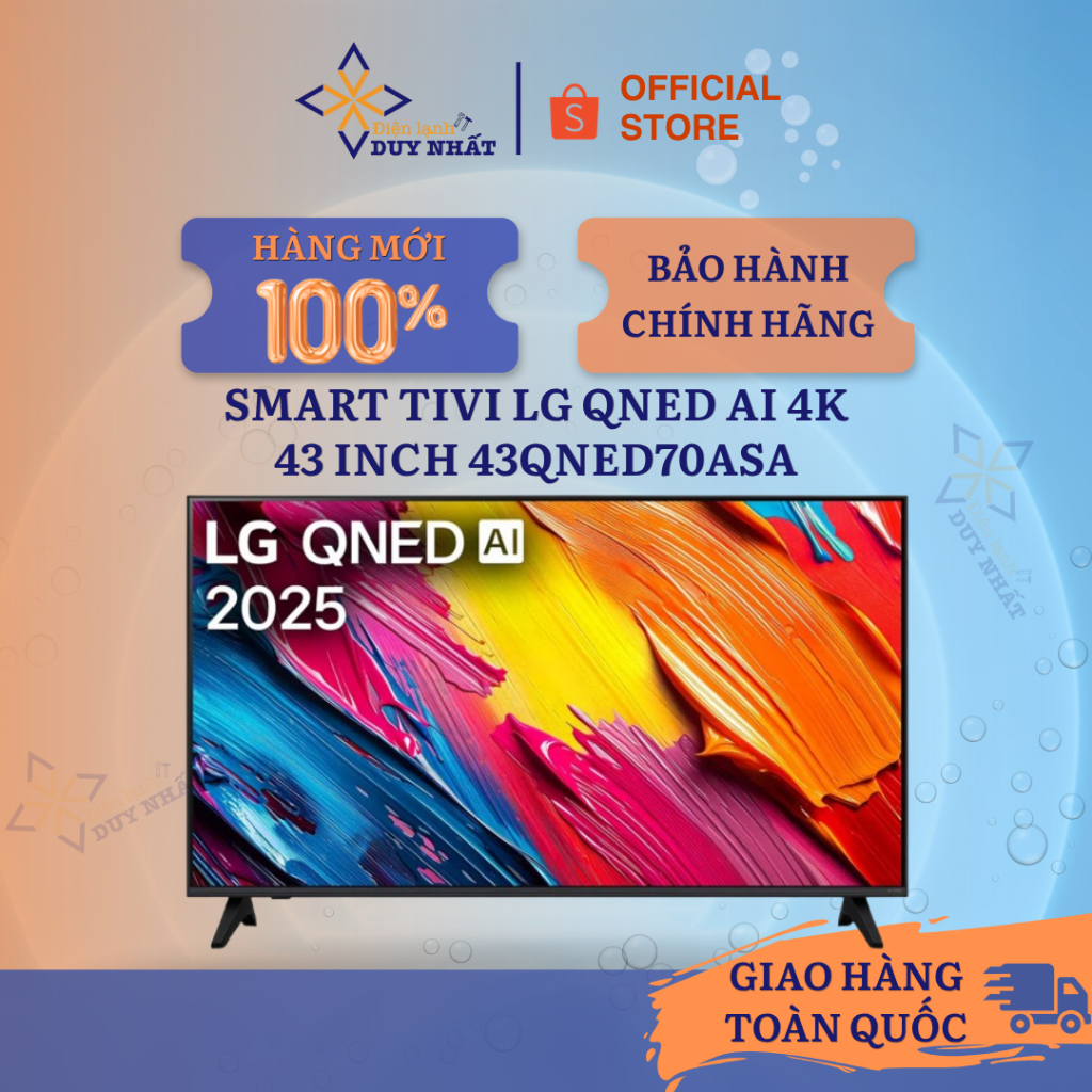 Smart Tivi LG QNED AI 4K 43 Inch 43QNED70ASA