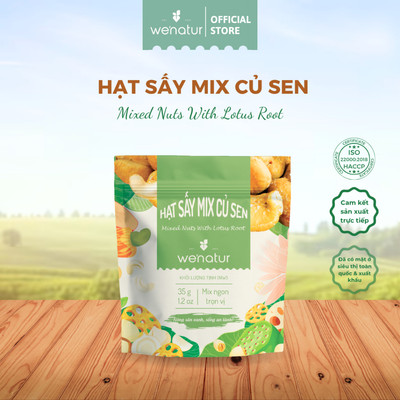 Hạt sấy mix củ sen we'natur 35g