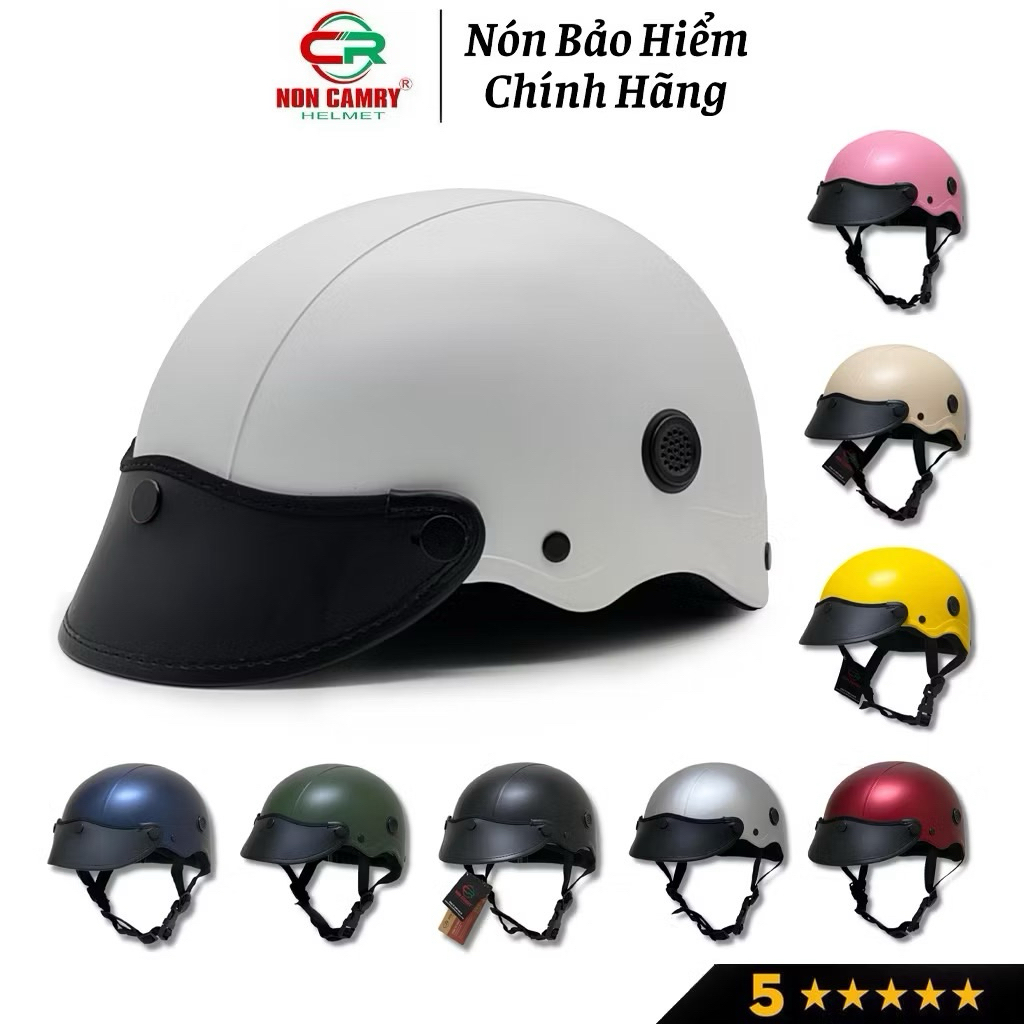 Nón bảo hiểm nửa đầu thời trang  NON CAMRY chính hãng