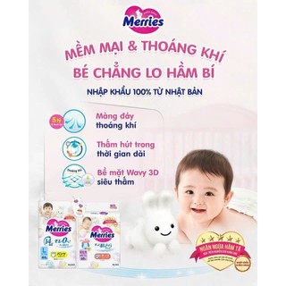 Bỉm tả Merries đủ loại - Phân loại tã cao cấp cho bé khô thoáng mỗi ngày