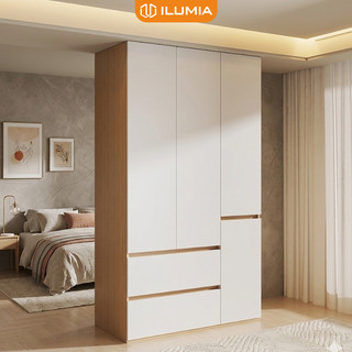 Tủ quần áo 3 cánh mở chất liệu gỗ mdf phủ melamin cao cấp ILUMIA - GP339