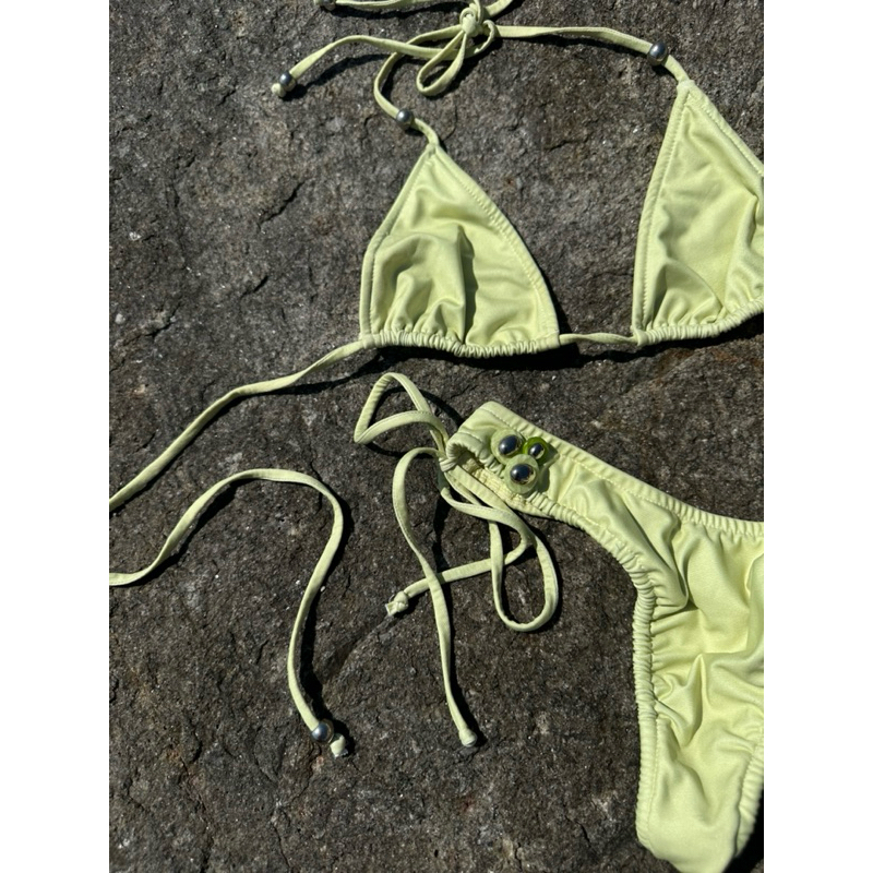 1209 studio | Lemon bikini - Set bikini 2 mảnh màu vàng chanh