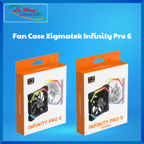 Fan Case Xigmatek Infinity Pro 6/ Infinity Pro 6 Reverse (Black/ White) - Hàng Chính Hãng