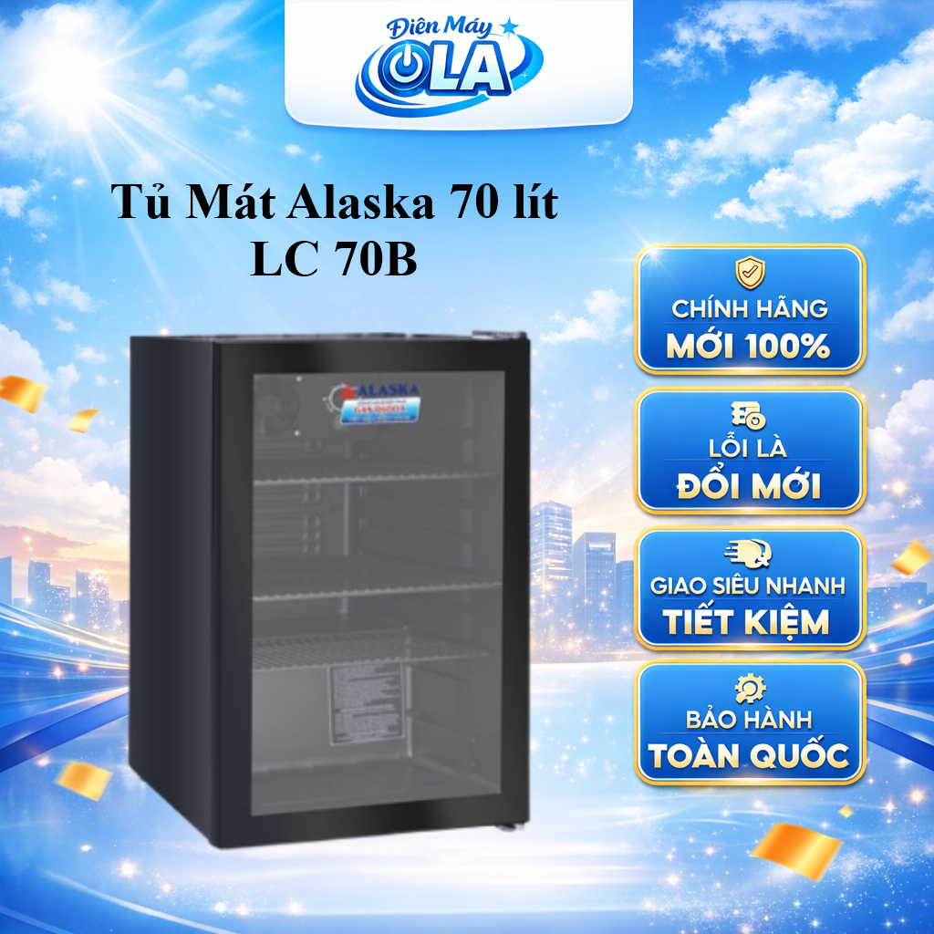 LC 70B/LC 70  Tủ mát mini 70 lít Alaska LC-70B/LC 70 - HÀNG CHÍNH HÃNG