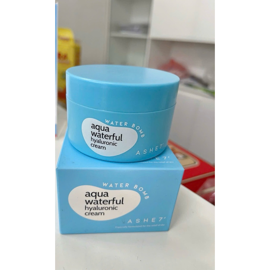 Kem Dưỡng Ẩm ASHSEVEN AQUA WATERFUL HYALURONIC CREAM 100ML(ASHE7)