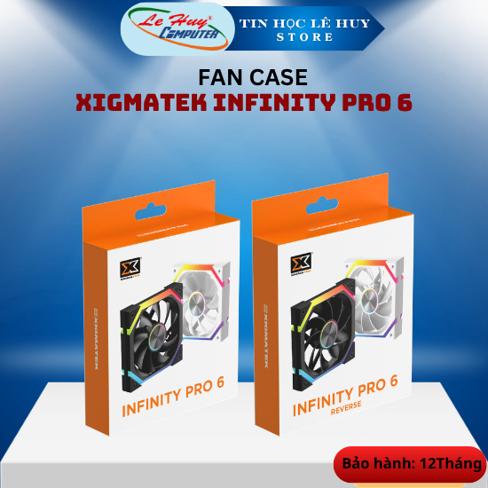 Fan Case Máy Tính Xigmatek Infinity Pro 6/ Infinity Pro 6 Reverse (Đen/ Trắng) - Hàng Chính Hãng