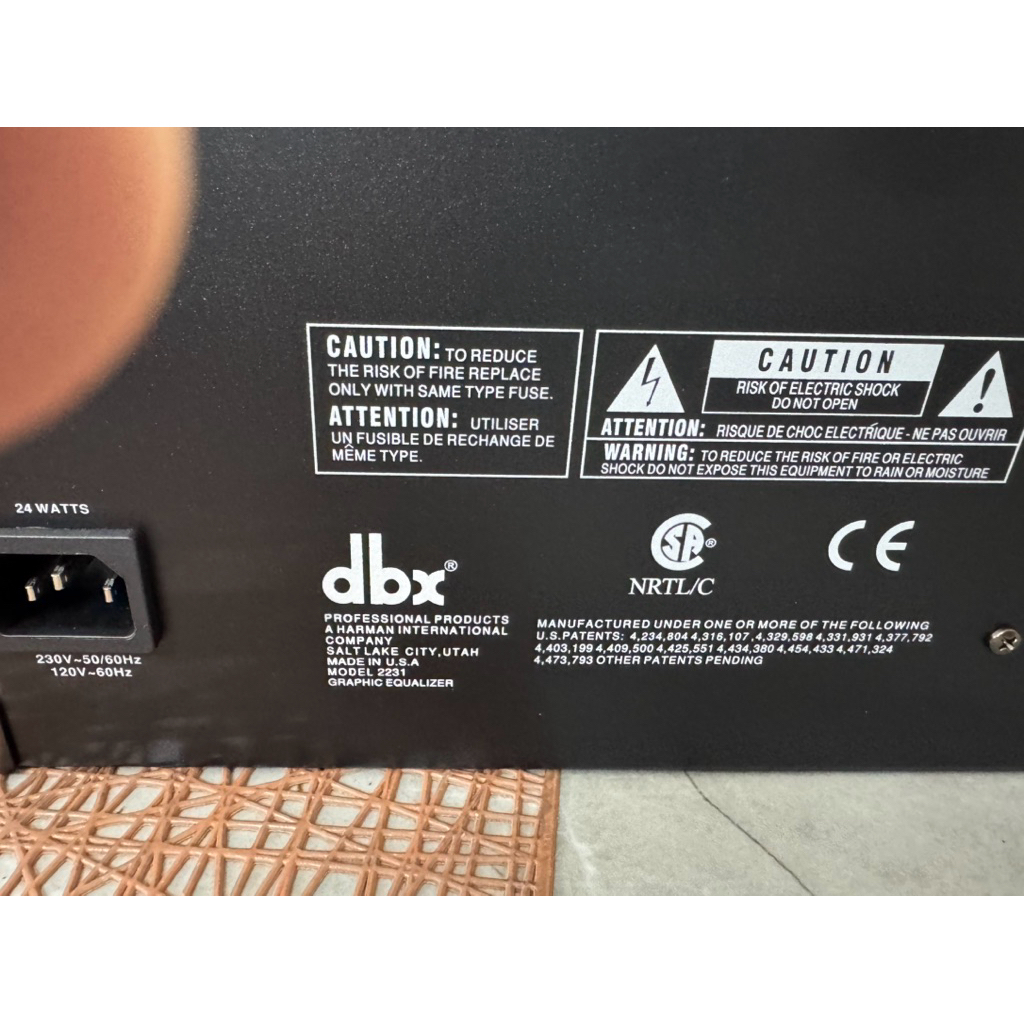 Lọc xì DBX 2231 usa(Equalizer)