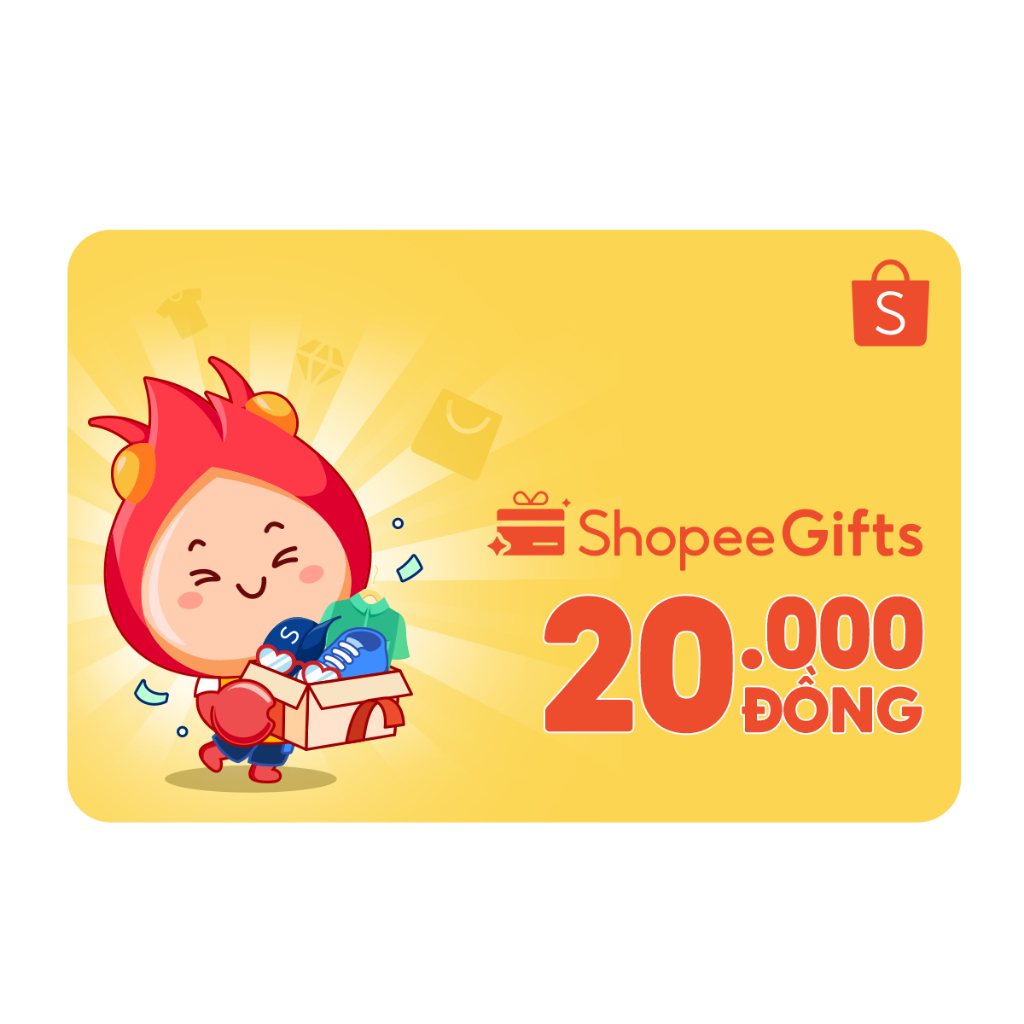 Thẻ quà tặng E-Voucher ShopeeGifts mệnh giá 20.000VND