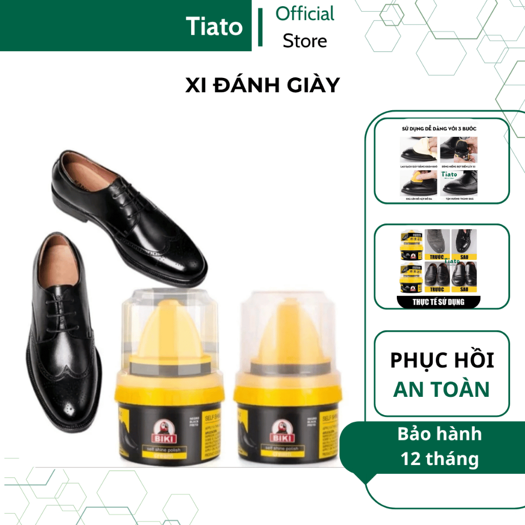 Xi đánh giày, xi kem dưỡng da giày, xi đánh bóng giày dưỡng áo da túi ví - TIATO STORE