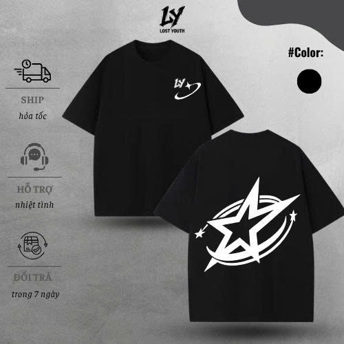 Áo Thun Unisex Lost Youth Star Orbit Graphic Tee