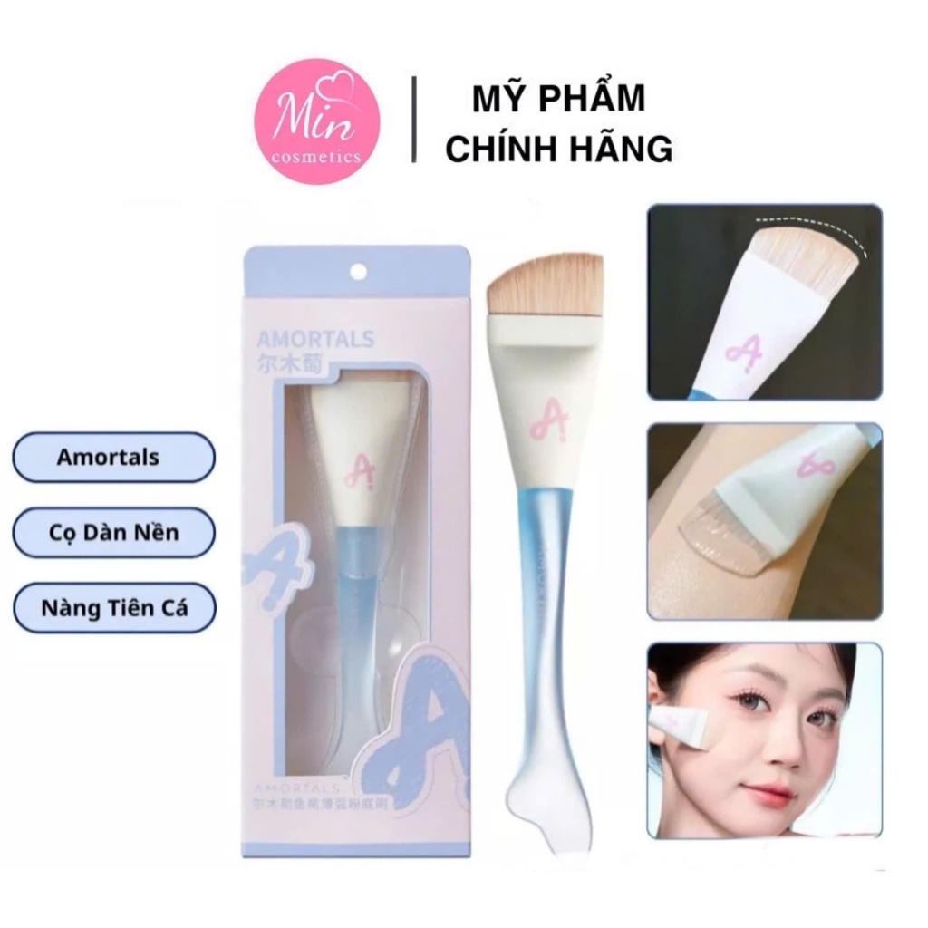 Cọ Tán Nền Amortals Nàng Tiên Cá, Cọ Dàn Nền Tiên Cá Amortals Fish Tail Slim Are Foundation Brush 2 