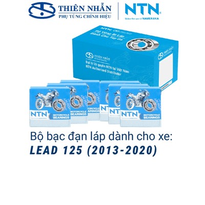 Bộ Bạc Đạn Láp NTN xe LEAD 125 (2013-2020) (KZR) (6201V135, 6202V202, TMB204V194, 6301V93, 6302V56, 6004LLU/2AS)