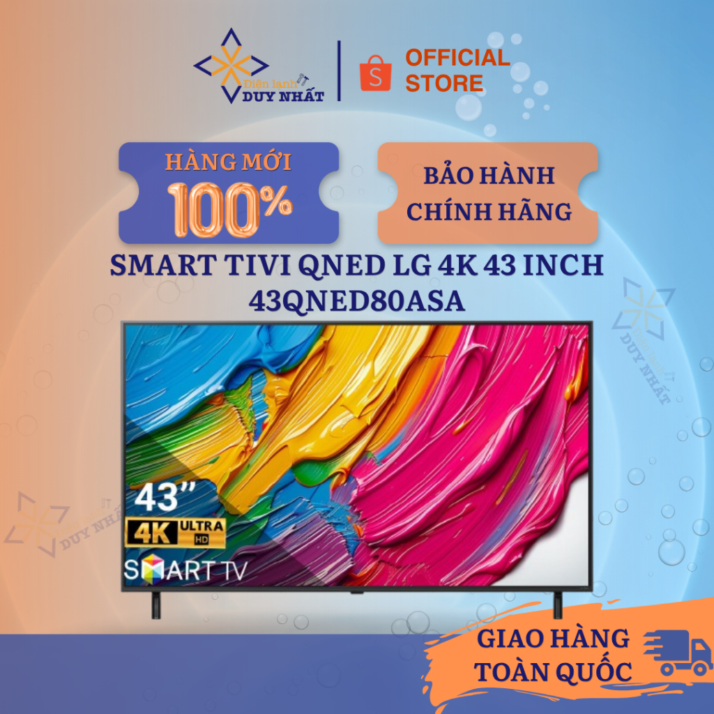Smart Tivi QNED LG 4K 43 inch 43QNED80ASA