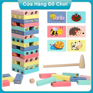 Bộ Đồ Chơi Rút Gỗ Màu Sắc Tăng Khả Năng Sáng Tạo, Kích Thích Tư Duy & Tương Tác Cho Bé