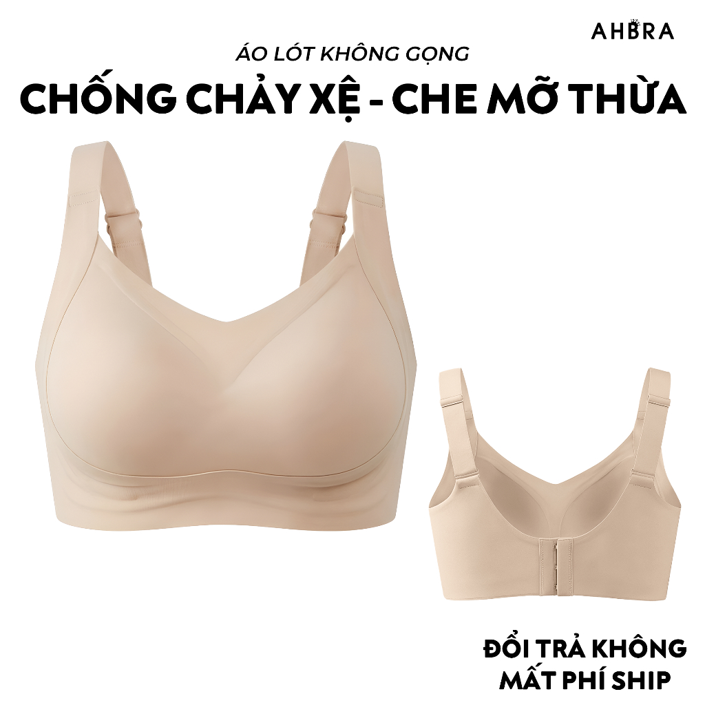 Áo Ngực Chống Xệ Mút Mỏng Không Gọng Nâng đỡ Vòng 1 Có BigSize AHBRA SA11