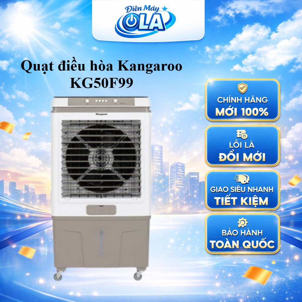 (TOÀN QUỐC) - KG50F99 - Quạt điều hoà Kangaroo 165W 60 LÍT KG50F99