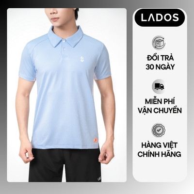 Áo Thun Polo Thể Thao Pickleball Nam LADOS-9247 Chất Thun AIR DOUBLE Thông Hơi, Co Giãn Mềm, Phối Màu Trẻ Trung