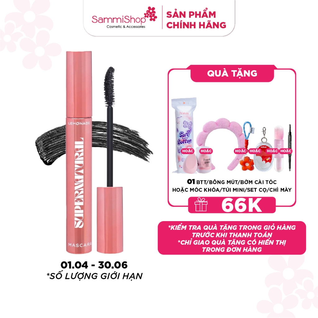 Lemonade Chuốt mi Supernatural Mascara - Black